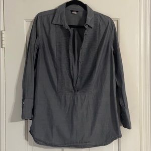 JCrew Chambray Tuxedo Tunic